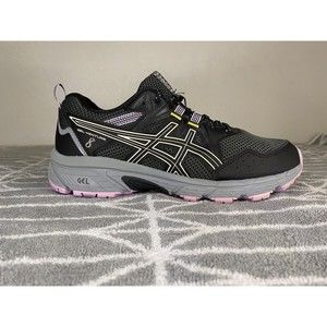 Asics Womens Gel Venture 8 1012A708 Black Running Shoes Sneakers Size 8